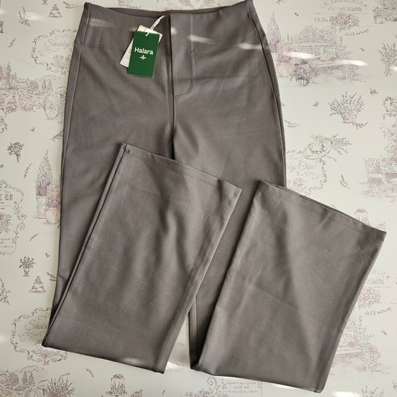 NWT!!! Halara High Waisted Flare Leggings Pants Gray Size S Rayon Blend - Picture 8 of 8